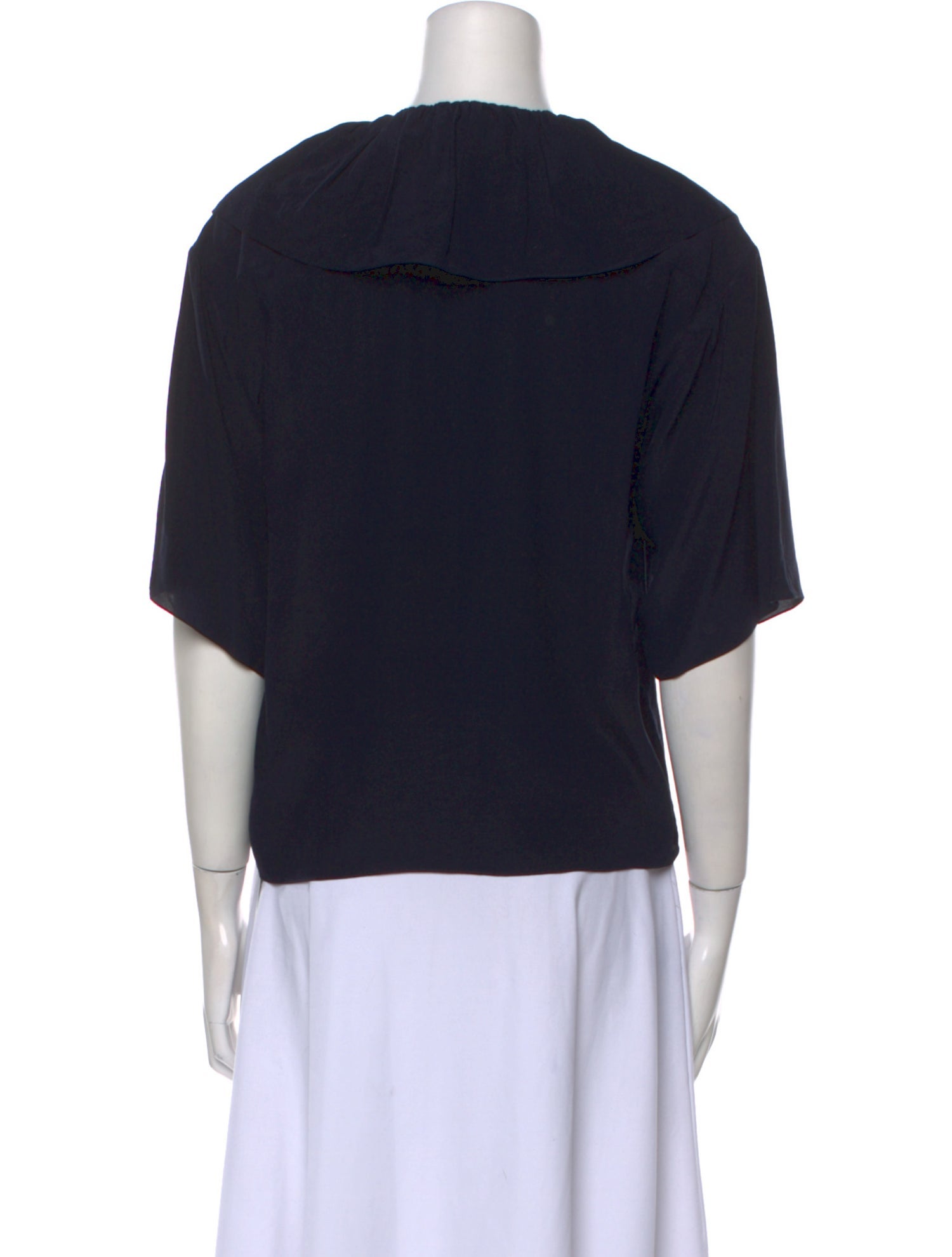 Chloé Silk V-Neck Crop Top