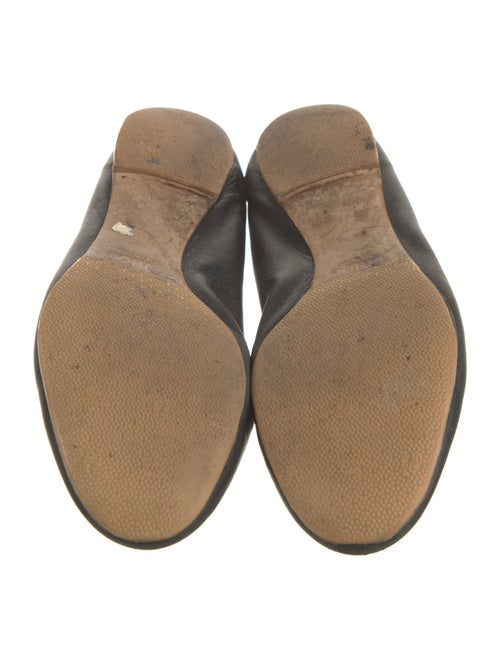 Chloé Leather Scalloped Accent Ballet Flats