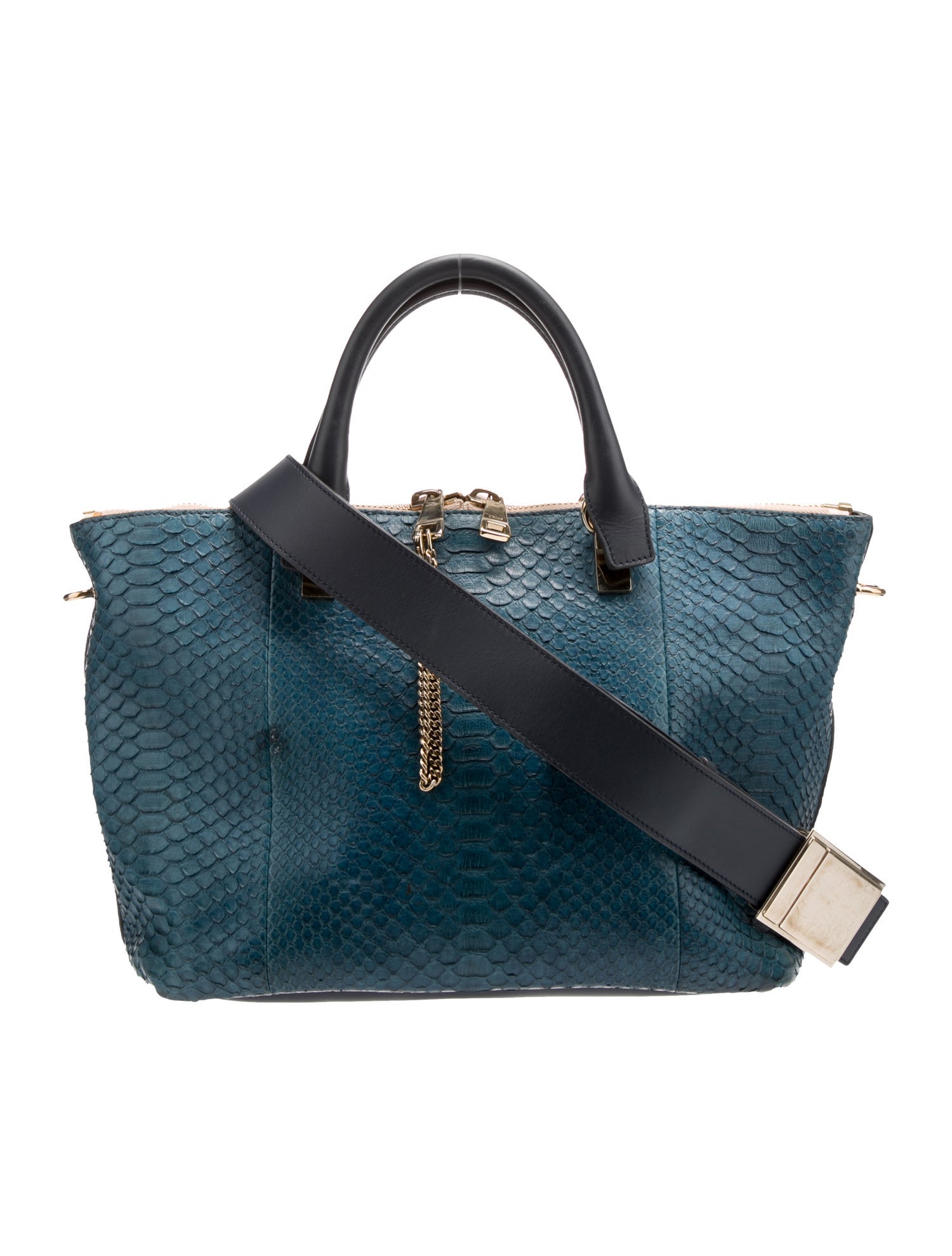 Chloé Python Top Handle Bag