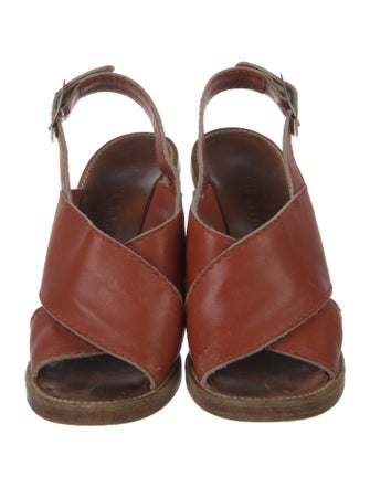 Chloé Leather Slingback Sandals