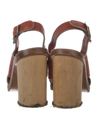 Chloé Leather Slingback Sandals