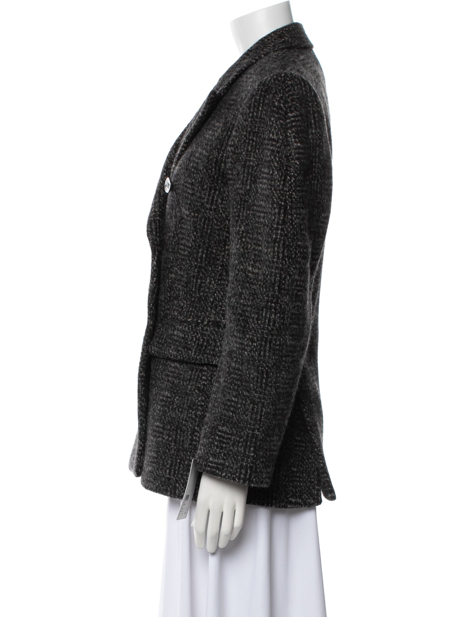 Chloé Wool Tweed Pattern Peacoat w/ Tags