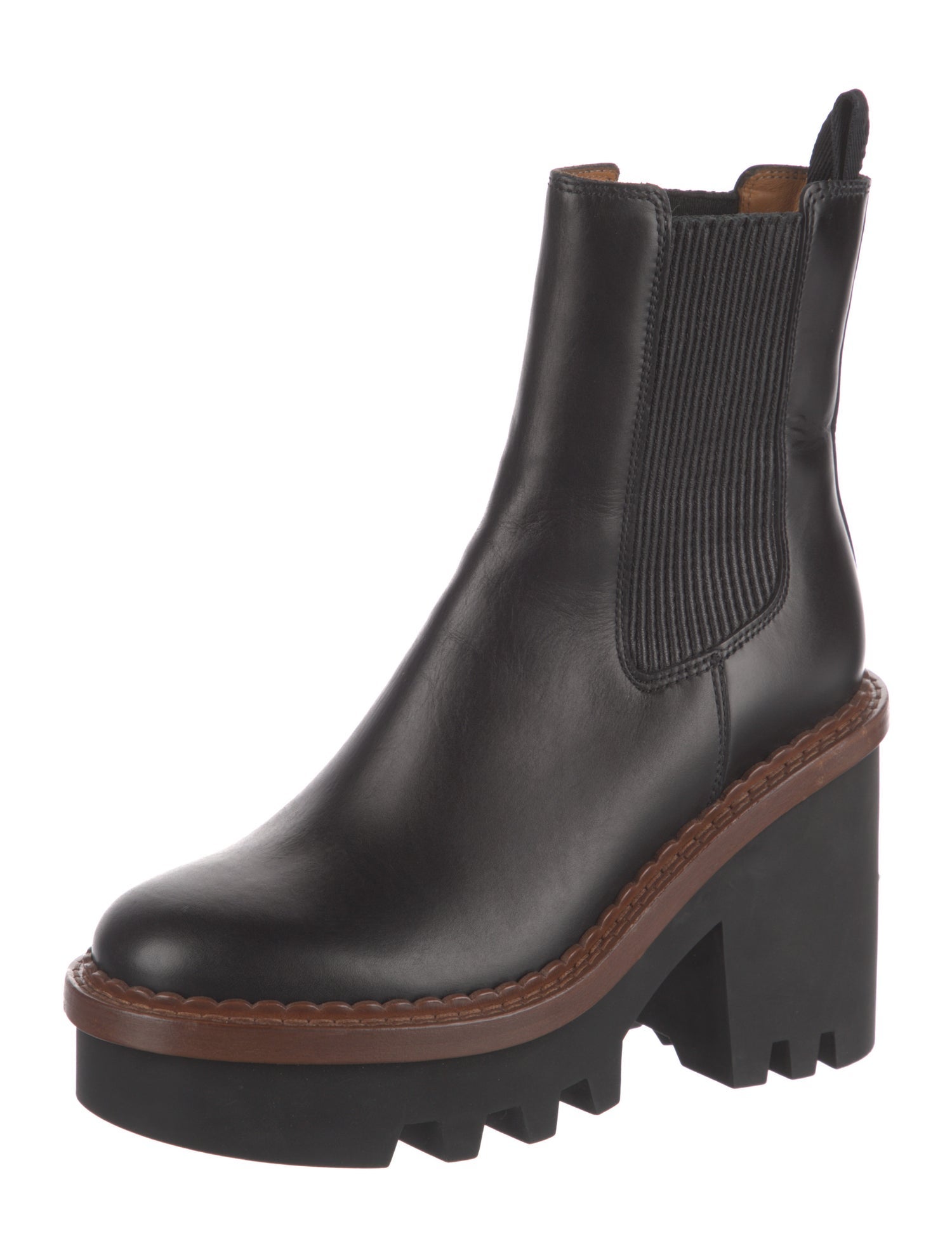 Chloé Leather Chelsea Boots