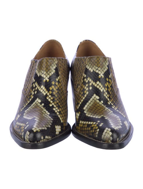 Chloé Leather Animal Print Boots