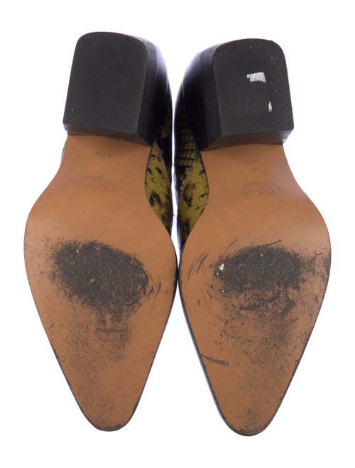 Chloé Leather Animal Print Boots