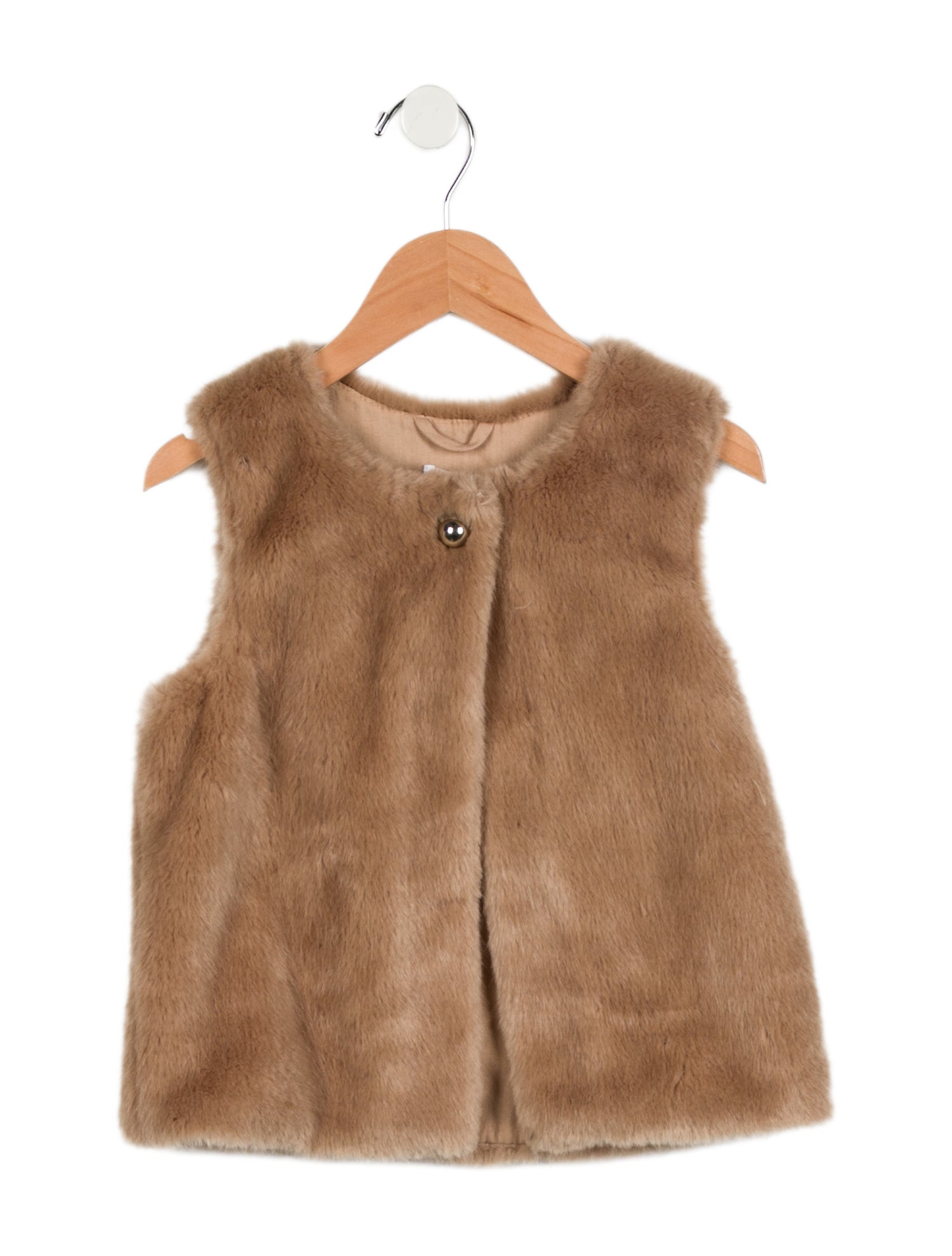 Chloé Girls' Faux Fur Vest w/ Tags