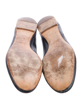 Chloé Leather Scalloped Accent Ballet Flats