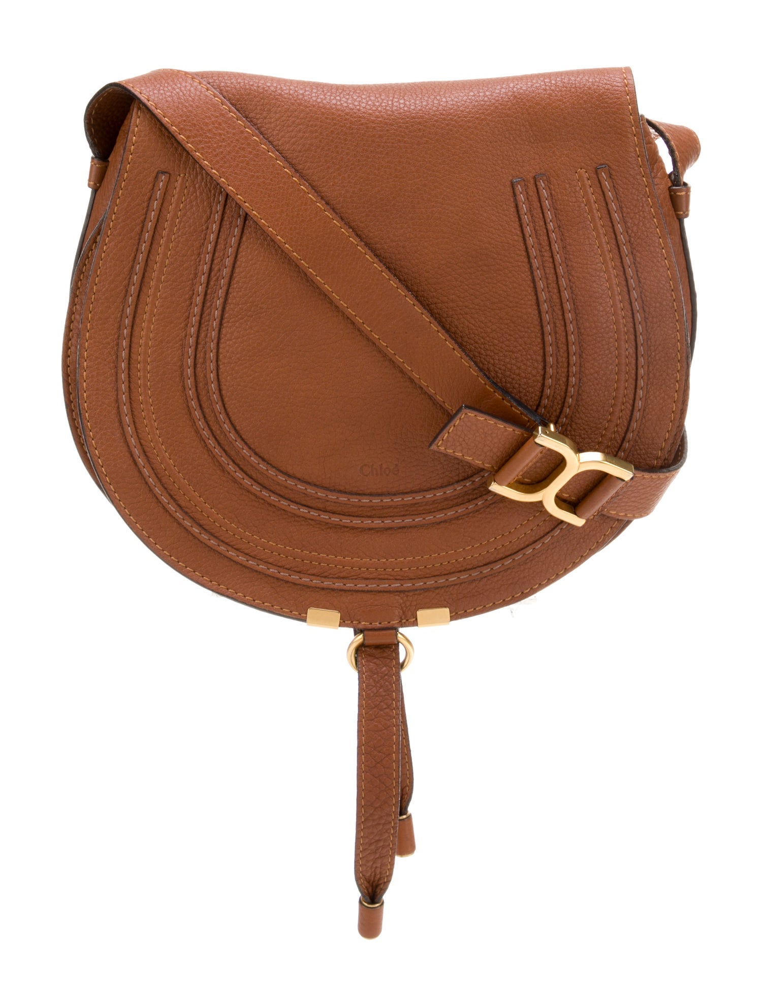 Chloé Leather Marcie Saddle Bag Mini