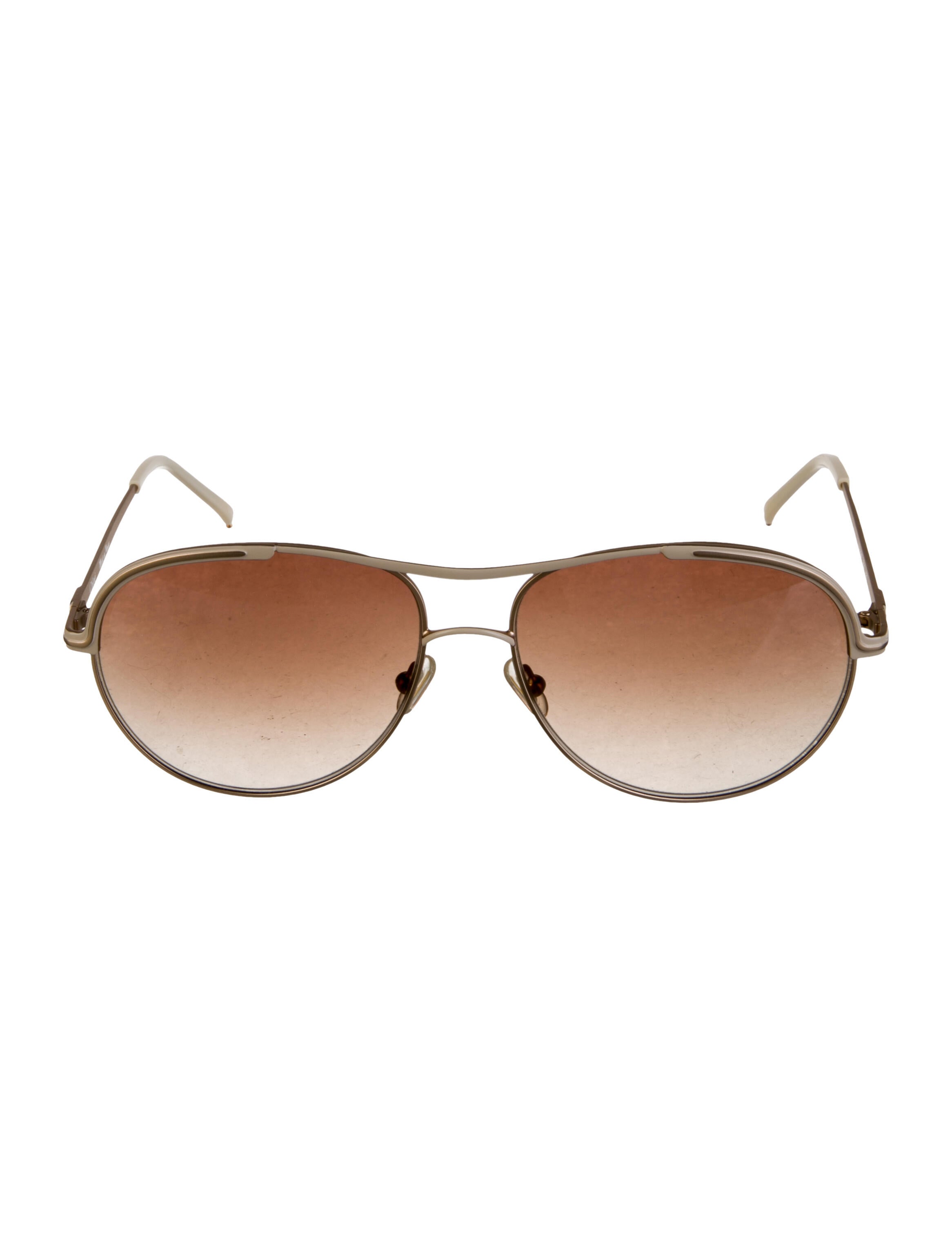 Chloé Aviator Gradient Sunglasses