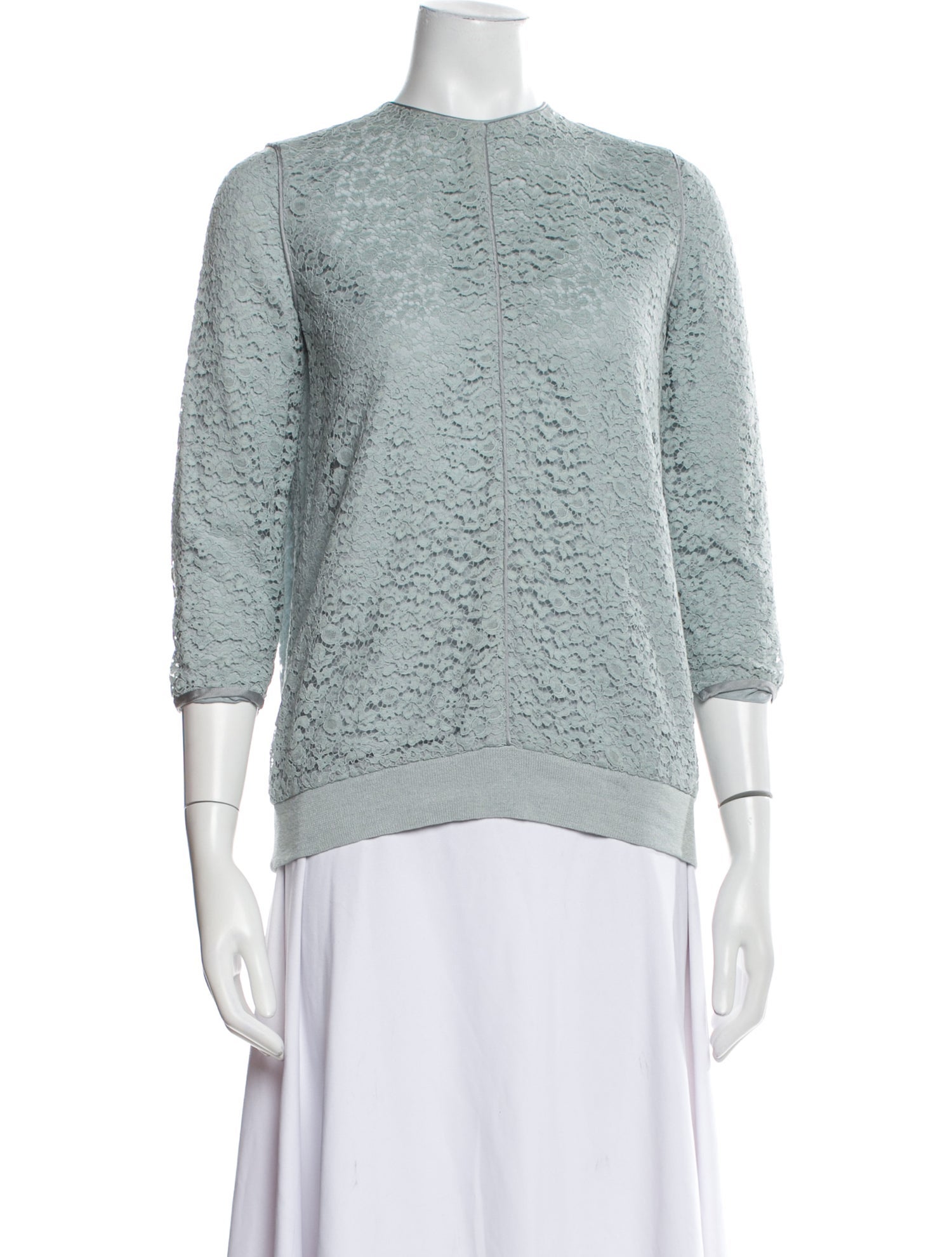 Chloé Crew Neck Three-Quarter Sleeve Sweatshirt