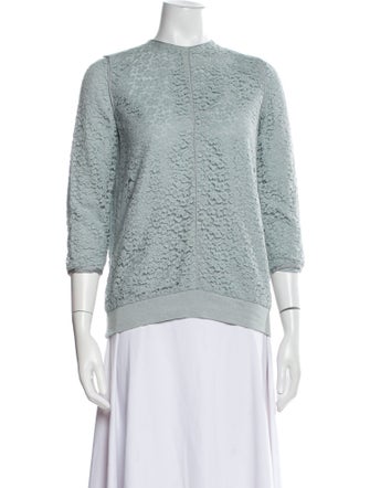 Chloé Crew Neck Three-Quarter Sleeve Sweatshirt