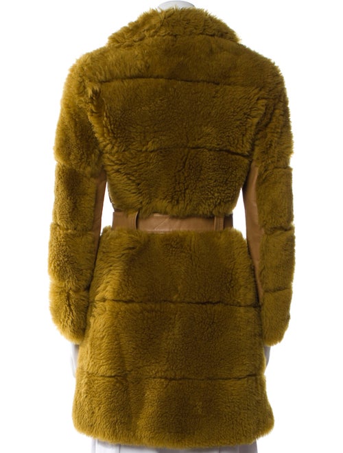 Chloé Lambskin Faux Fur Coat