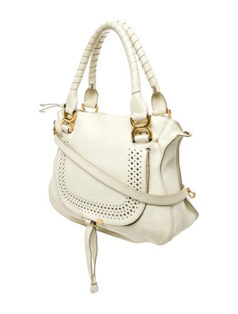 Chloé Leather Marcie double carry calfskin bag Medium
