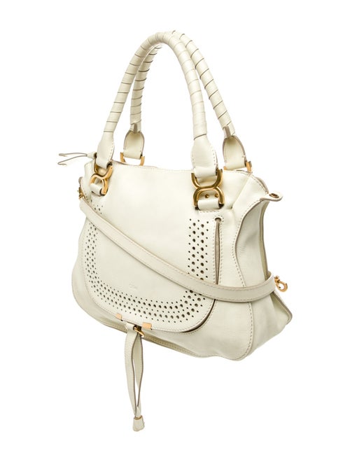 Chloé Leather Marcie double carry calfskin bag Medium