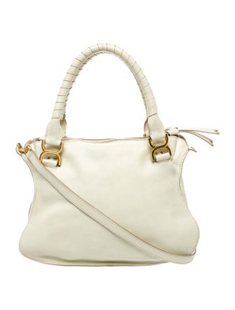 Chloé Leather Marcie double carry calfskin bag Medium