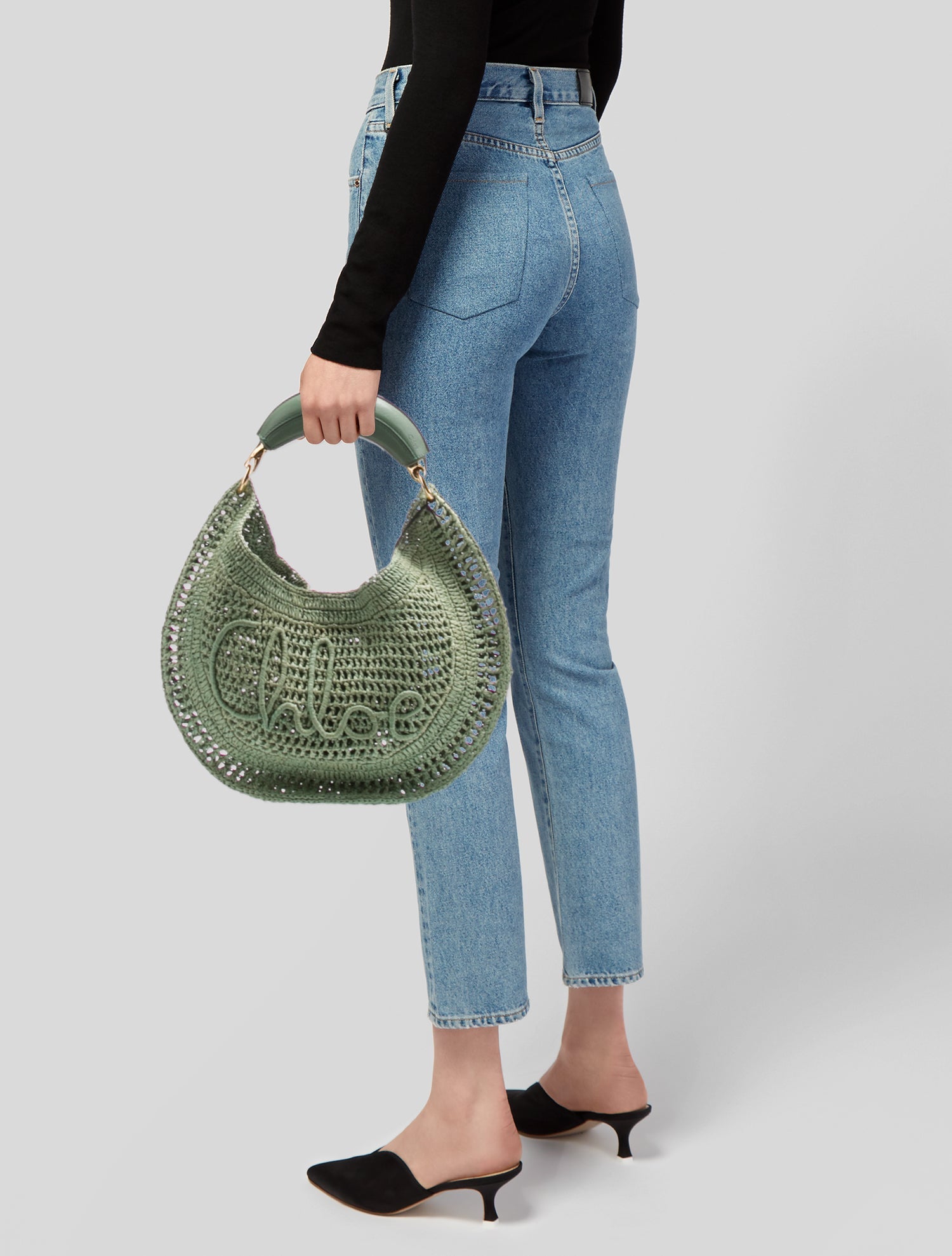 Chloé Raffia Summer Banana hobo bag Small w/ Tags