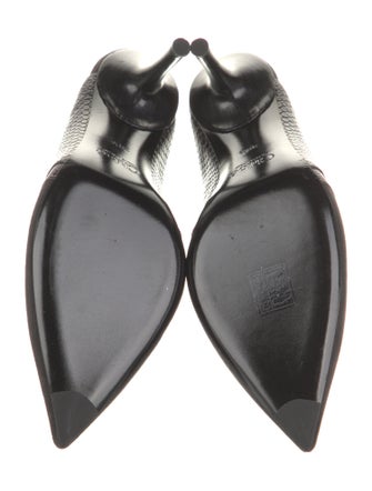 Chloé Suede Scalloped Accent Mules