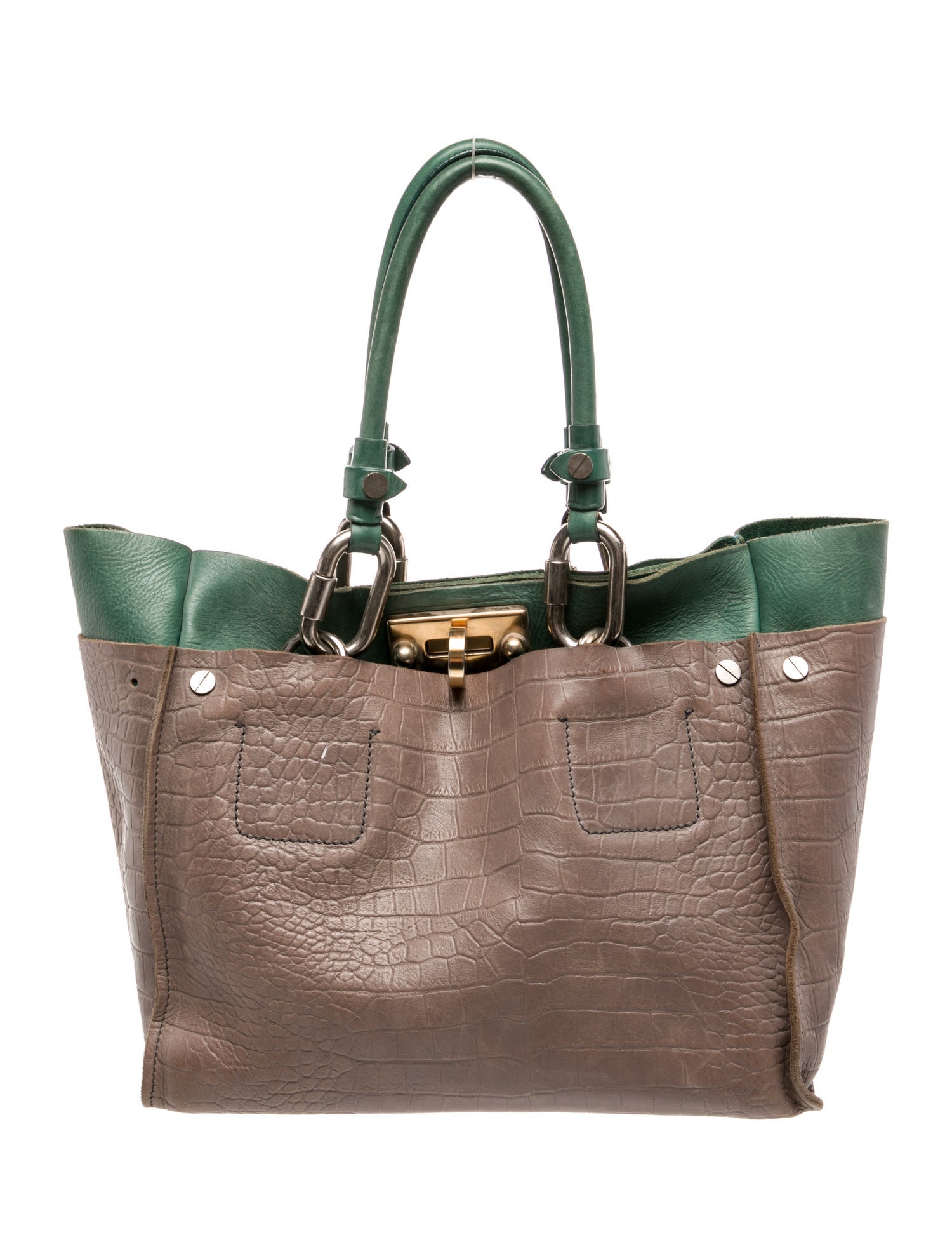 Chloé Embossed Leather Cyndi Vintage
