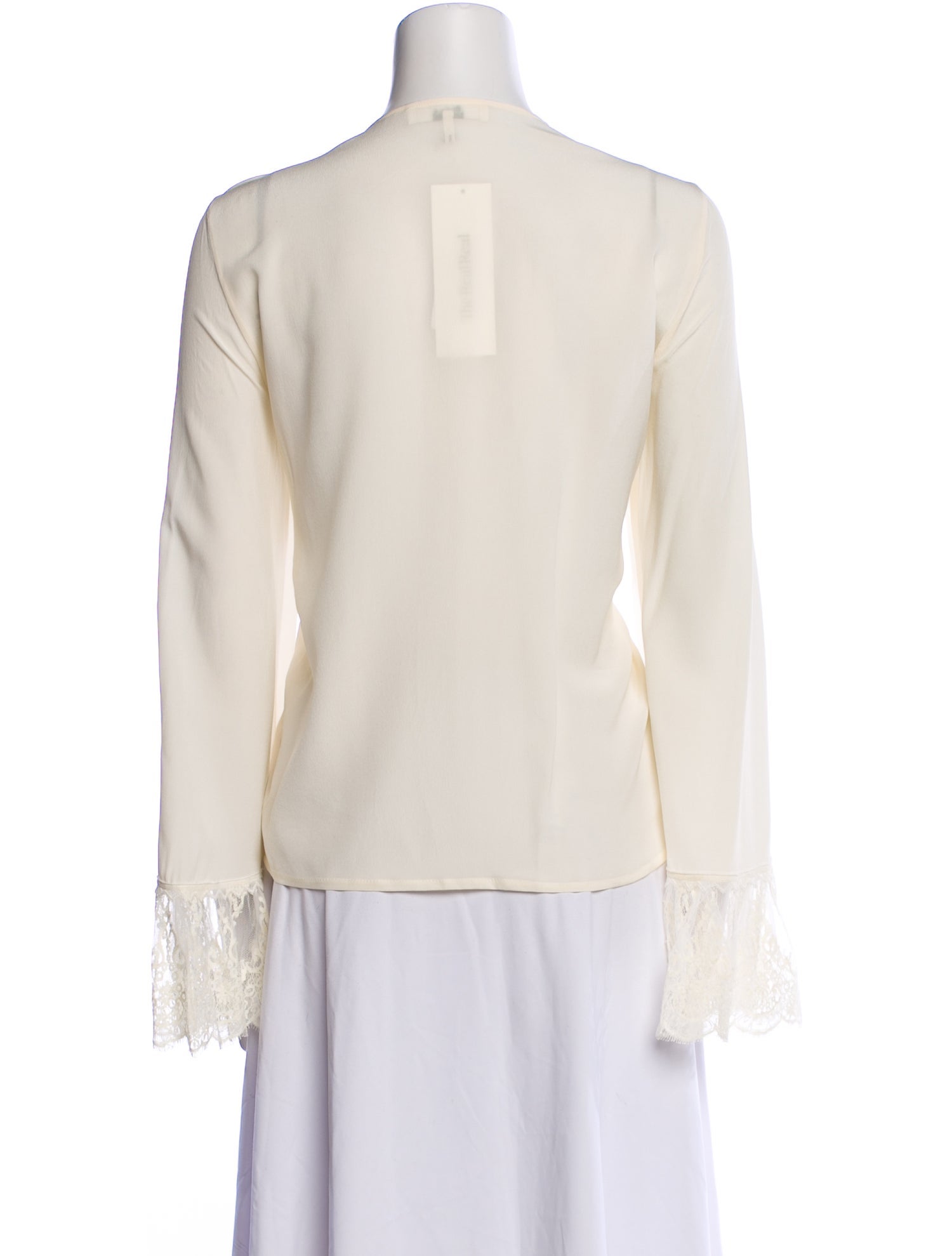 Chloé Silk Crew Neck Blouse