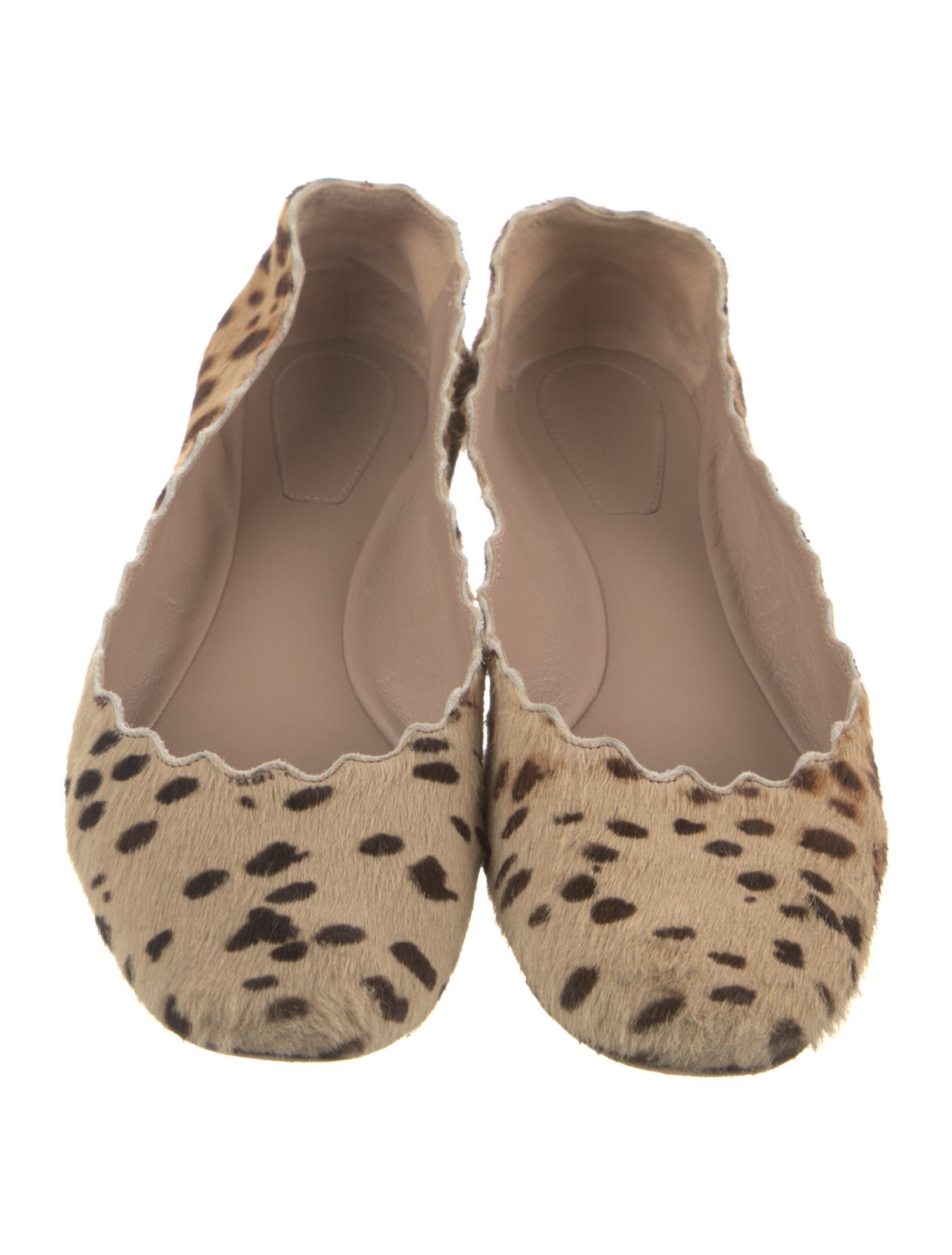 Chloé Ponyhair Animal Print Ballet Flats