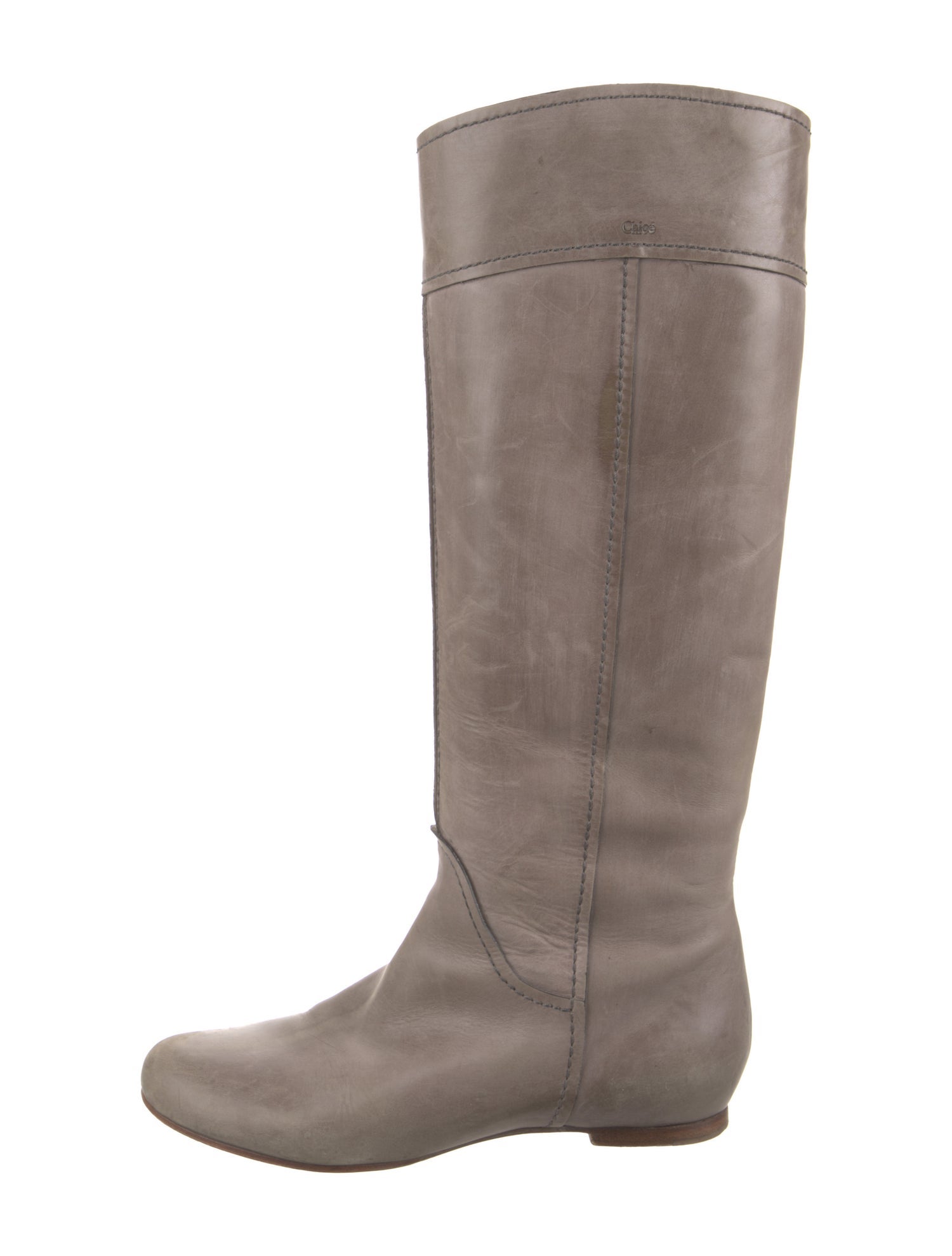 Chloé Leather Riding Boots
