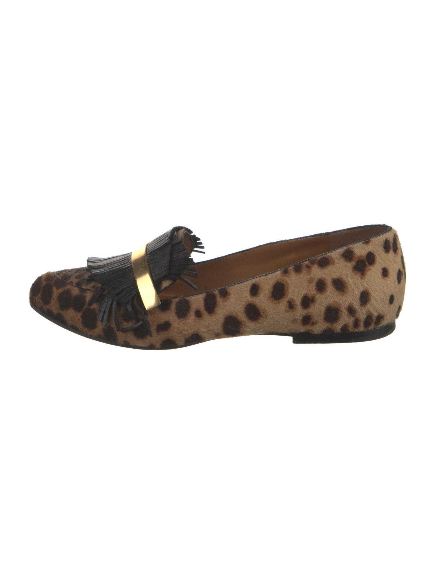 Chloé Ponyhair Animal Print Loafers