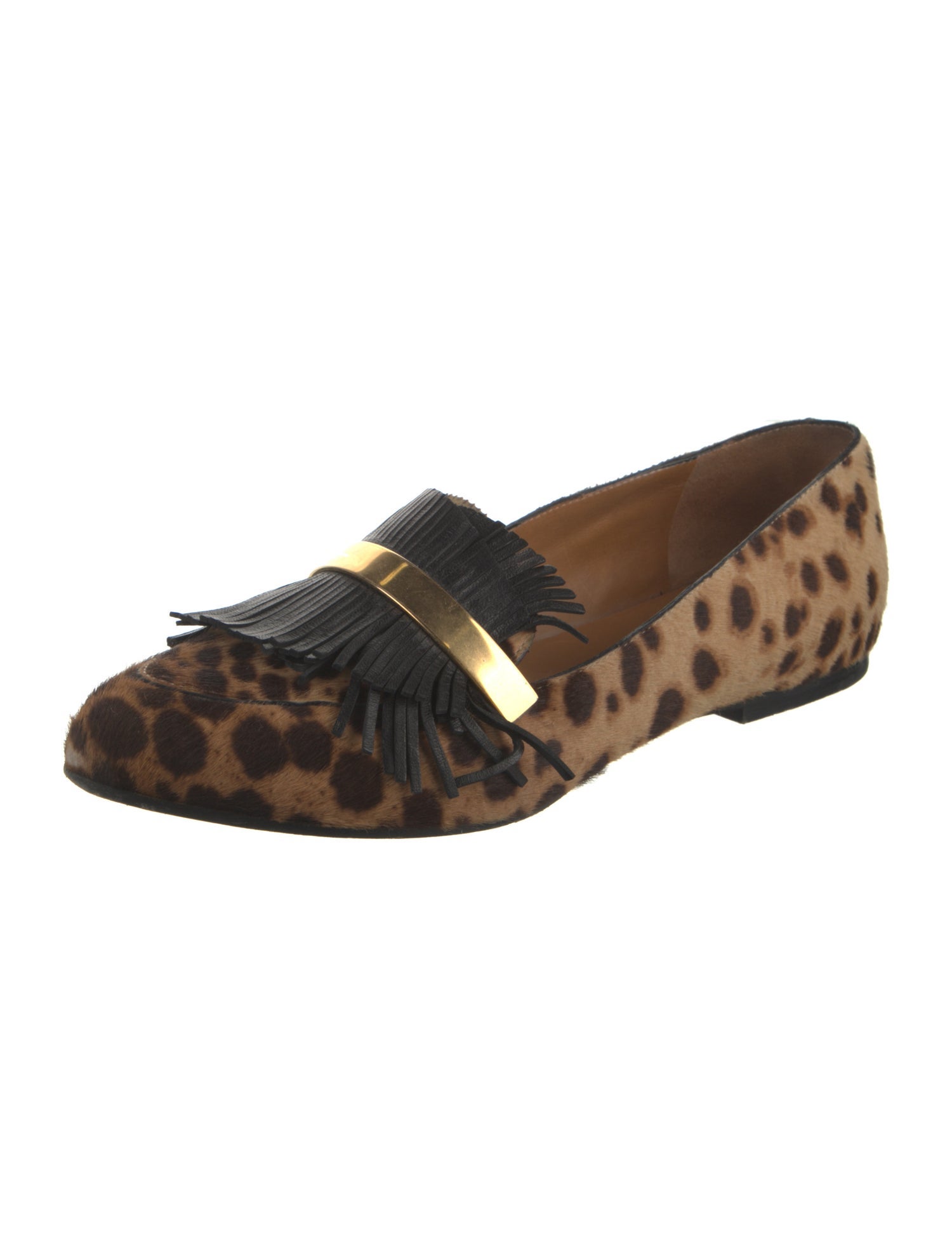 Chloé Ponyhair Animal Print Loafers