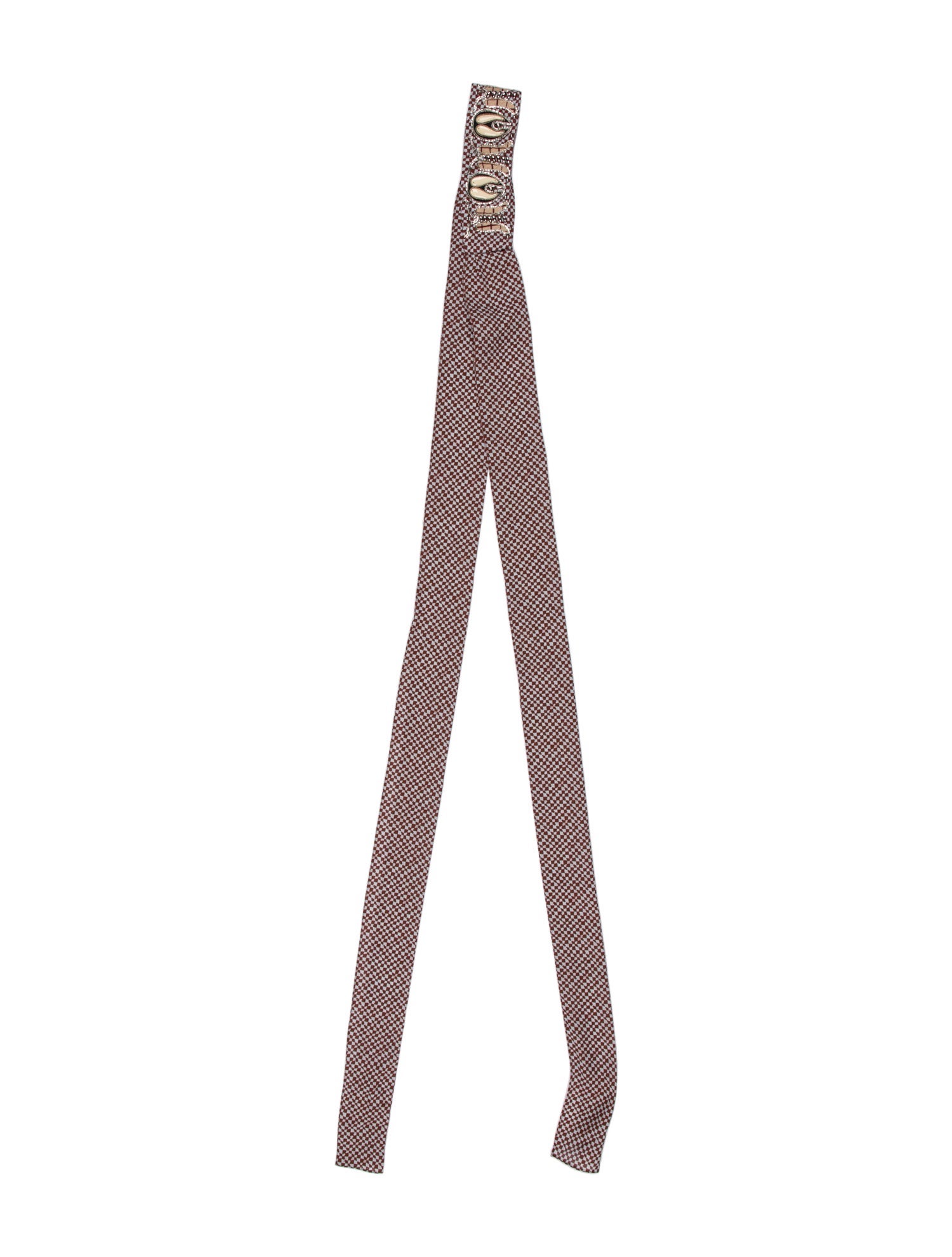 Chloé Silk Plaid Print Scarf w/ Tags