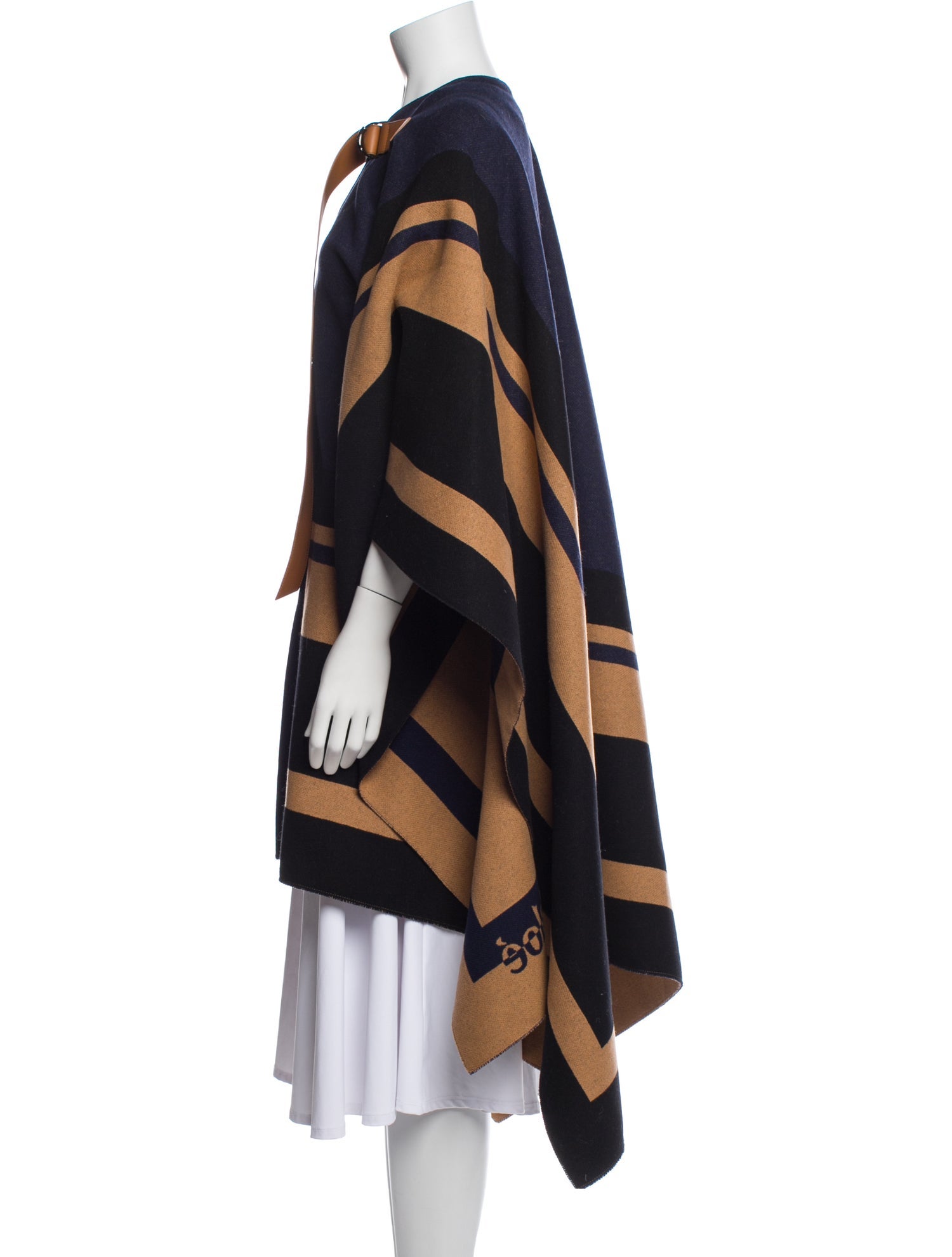 Chloé Virgin Wool Striped Coat