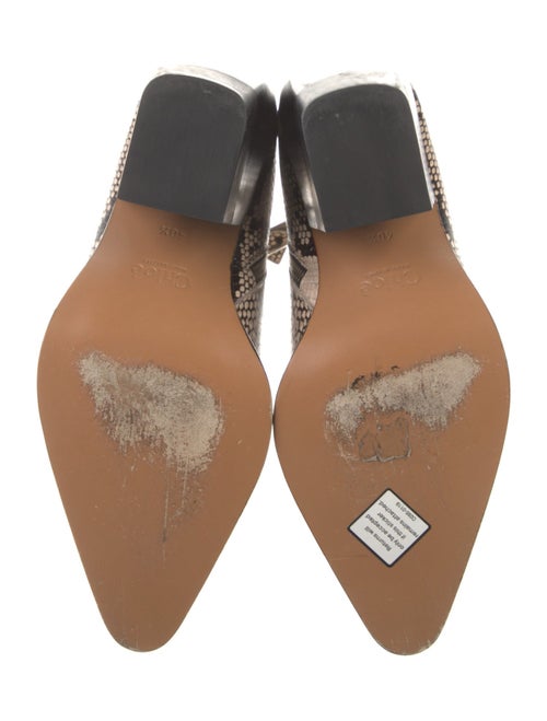Chloé Embossed Leather Animal Print Boots