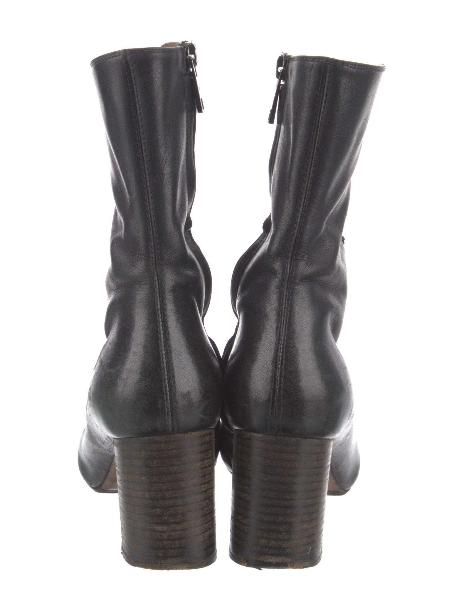 Chloé Leather Combat Boots