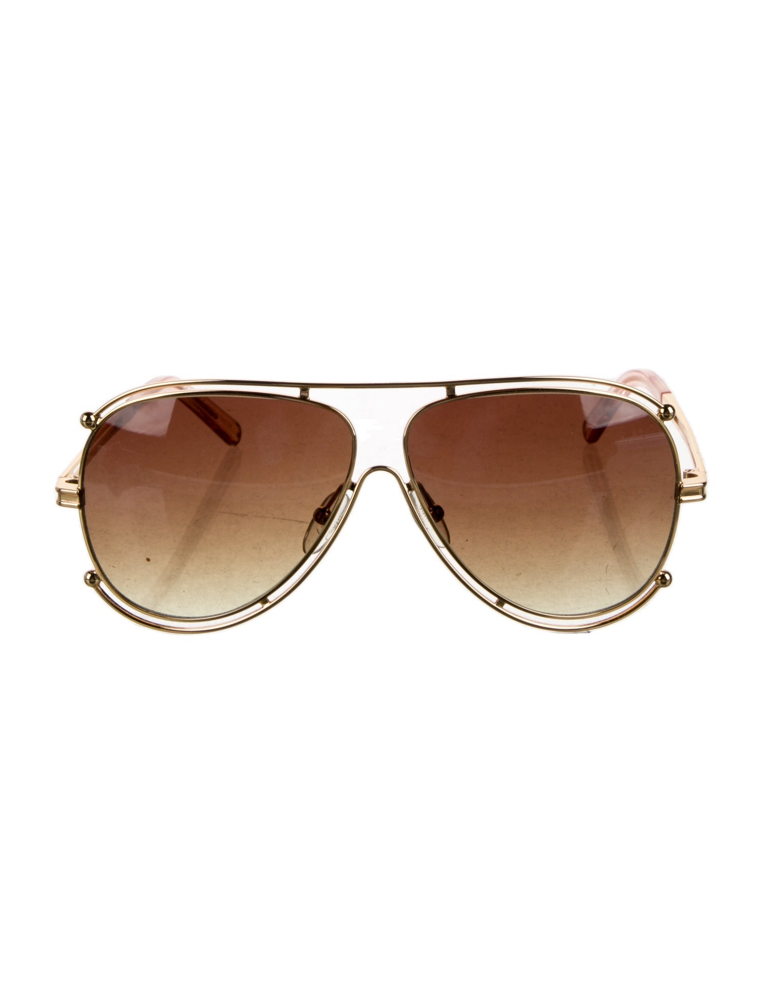 Chloé Aviator Gradient Sunglasses