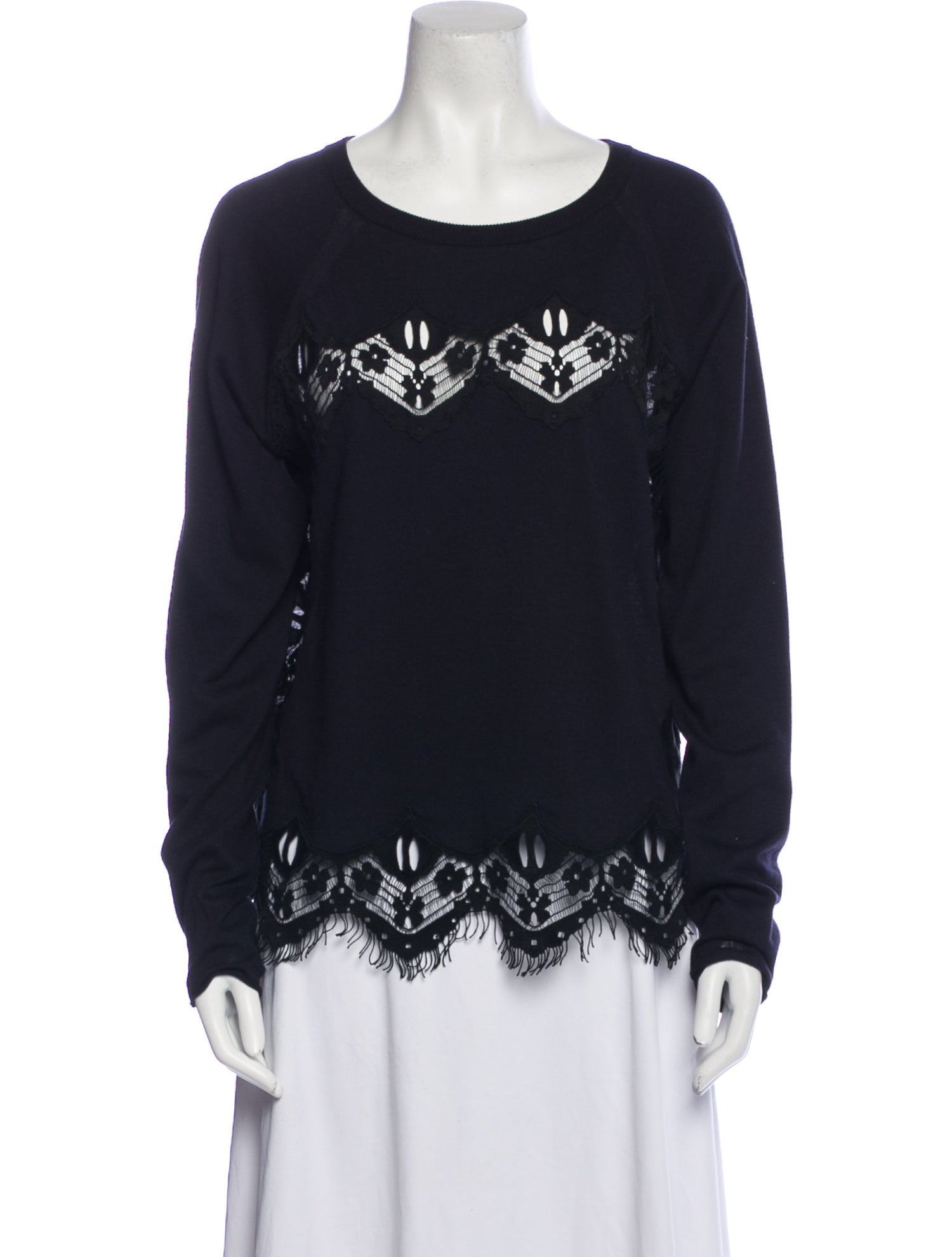 Chloé Graphic Print Scoop Neck Sweatshirt