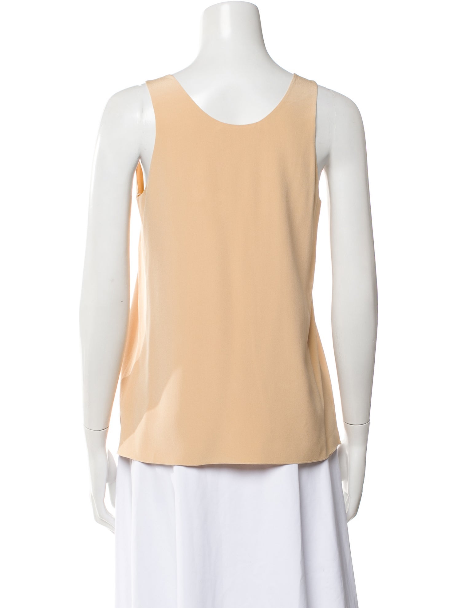 Chloé Silk Scoop Neck Top