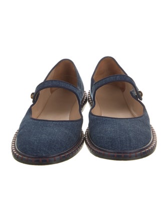 Chloé Denim Mary Jane Flats