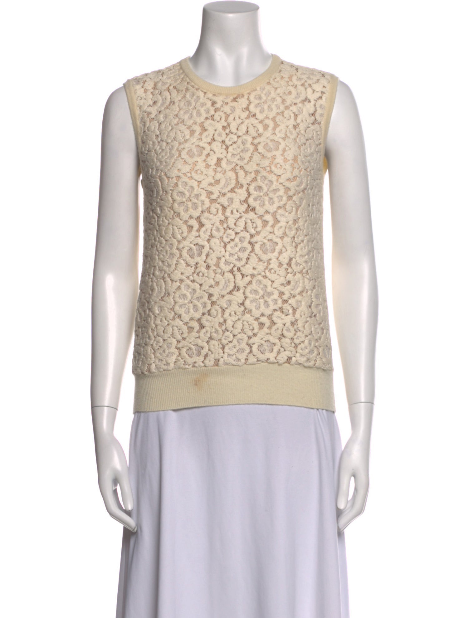 Chloé Wool Lace Pattern Top
