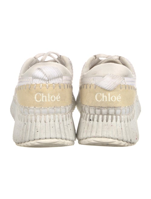 Chloé Colorblock Pattern Mesh Accents Sneakers