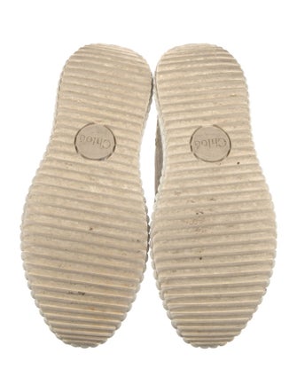 Chloé Colorblock Pattern Mesh Accents Sneakers