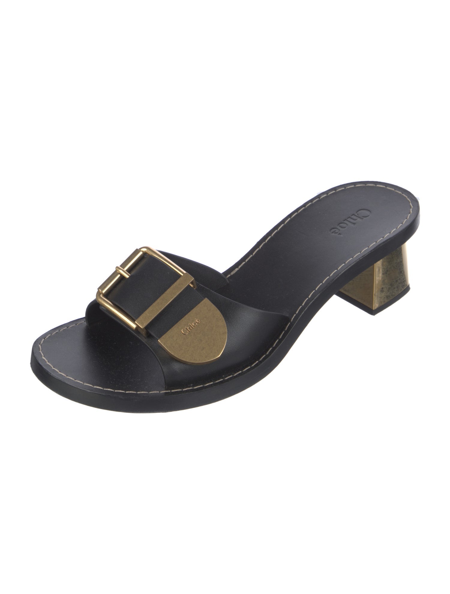 Chloé Leather Slides