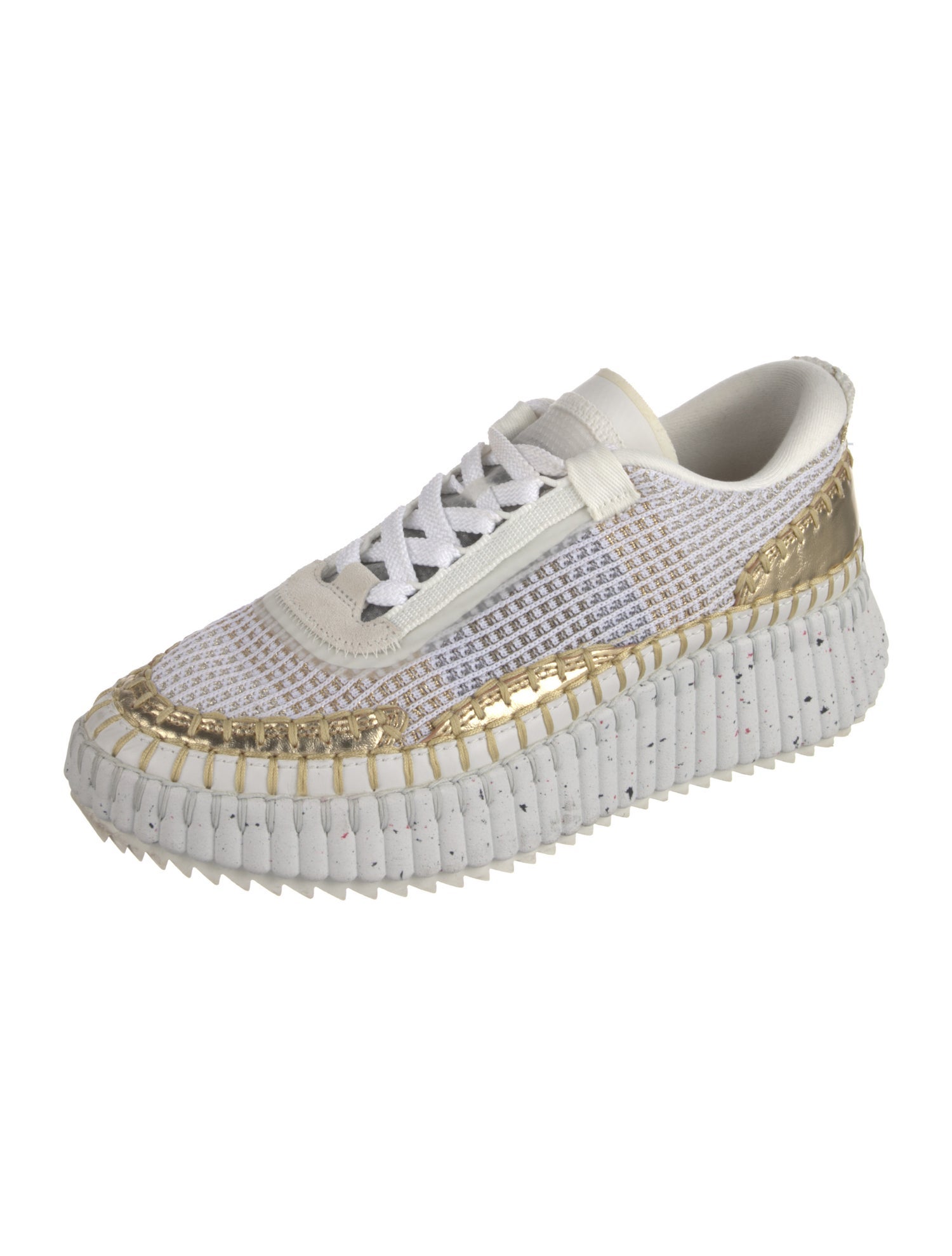 Chloé Whipstitch Trim Sneakers