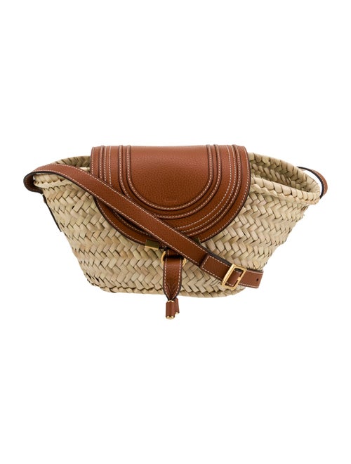 Chloé Raffia Marcie Shoulder Bag