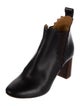 Chloé Leather Scalloped Accent Chelsea Boots