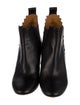 Chloé Leather Scalloped Accent Chelsea Boots