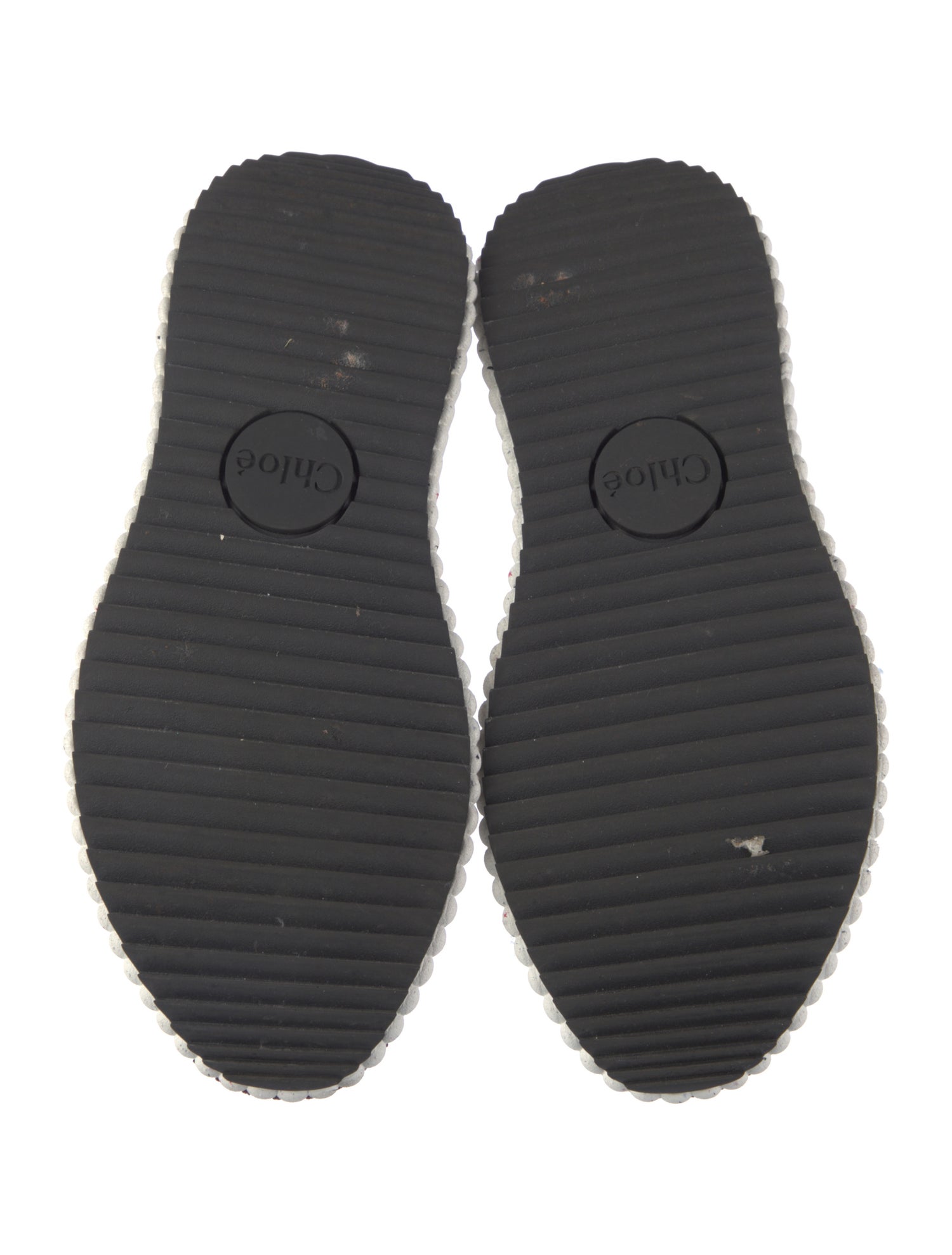 Chloé Patterned Whipstitch Trim Sneakers