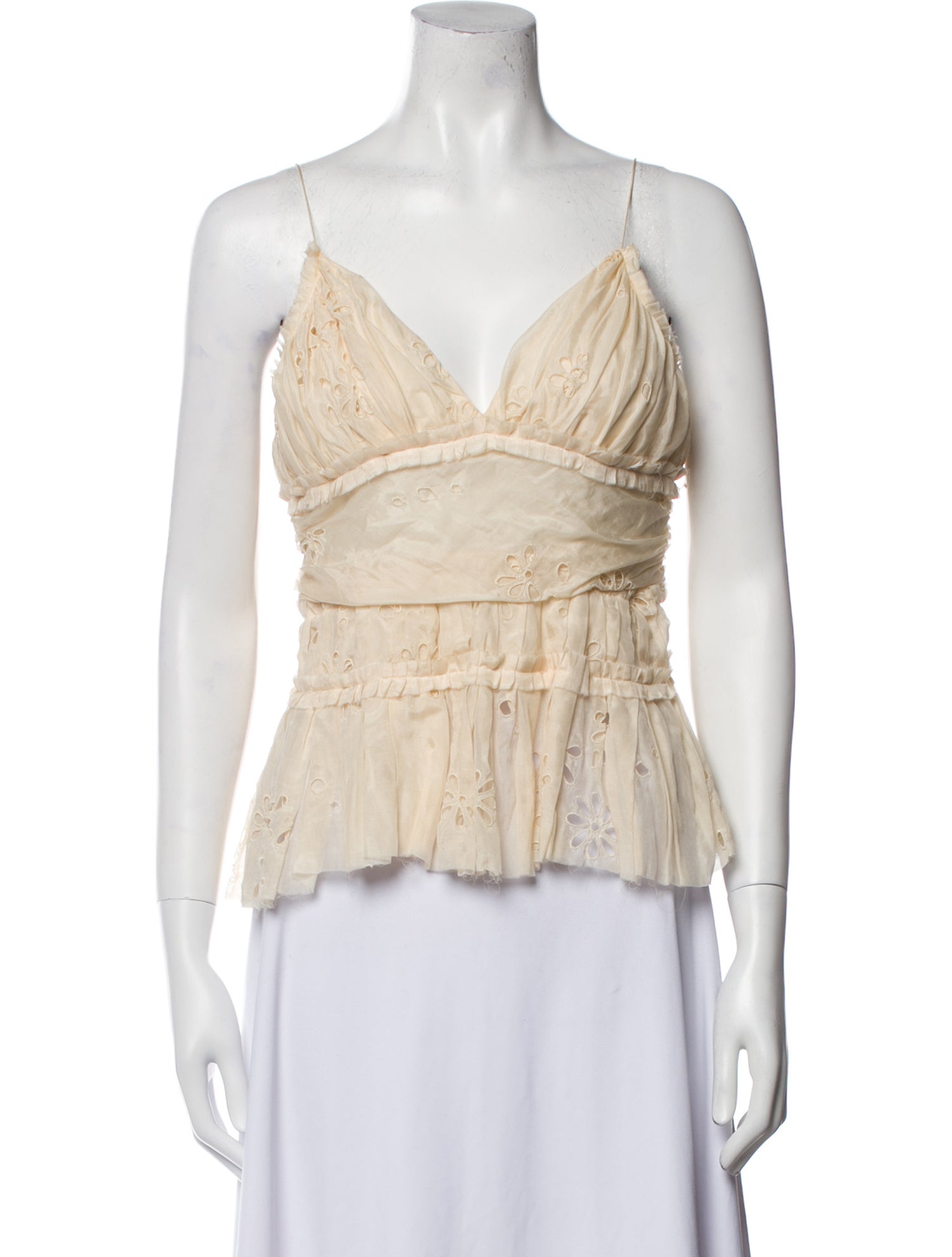 Chloé V-Neck Sleeveless Blouse