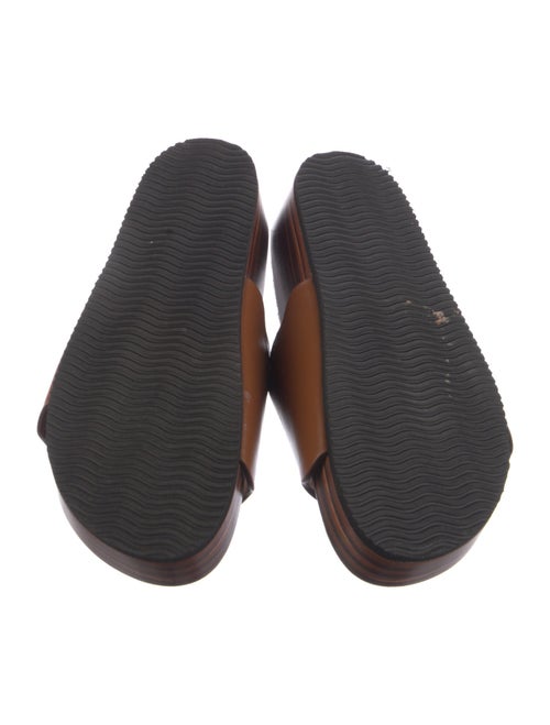 Chloé Leather Scalloped Accent Slides