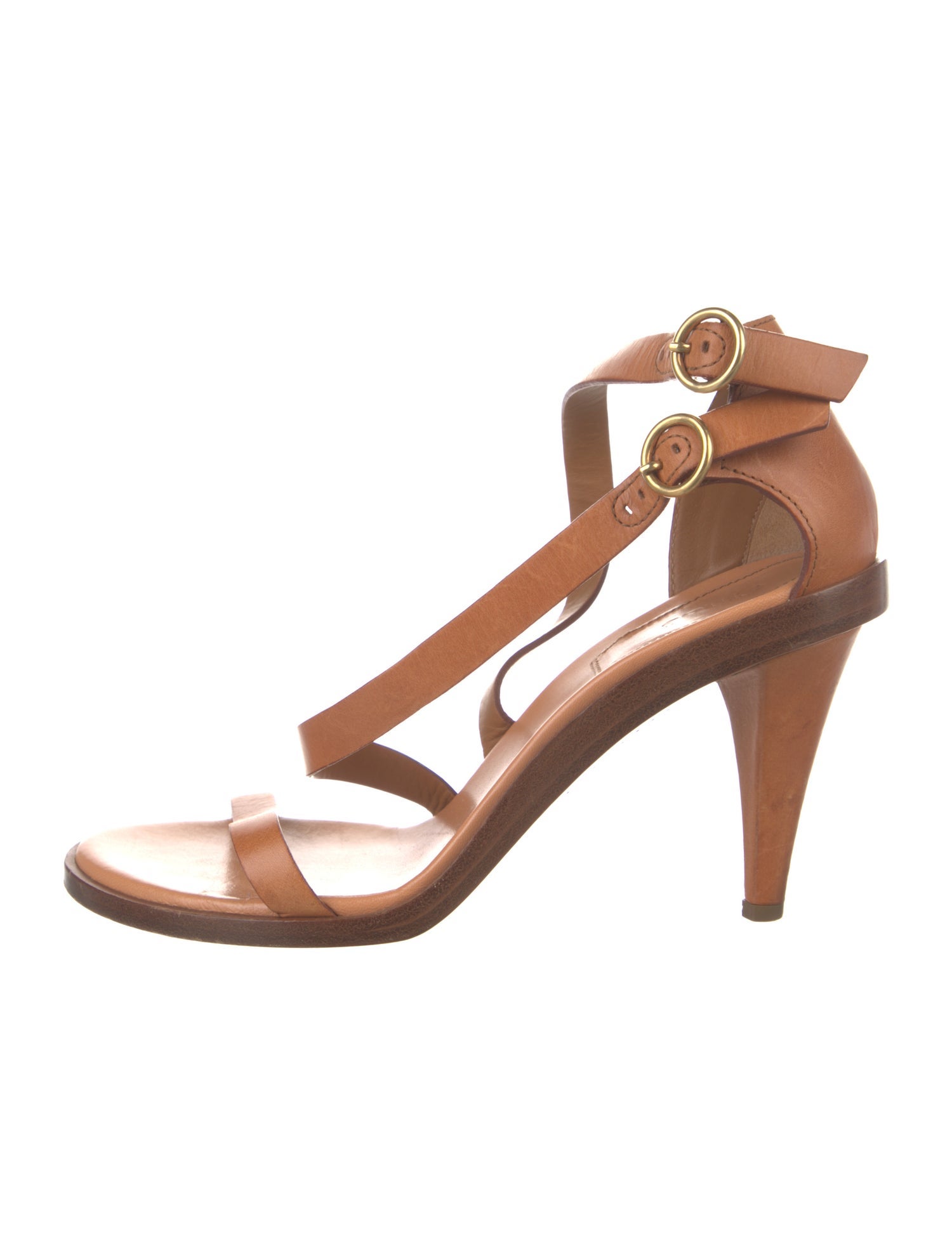 Chloé Leather T-Strap Sandals