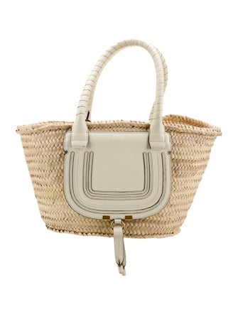Chloé Straw Marcie Shoulder Bag Medium