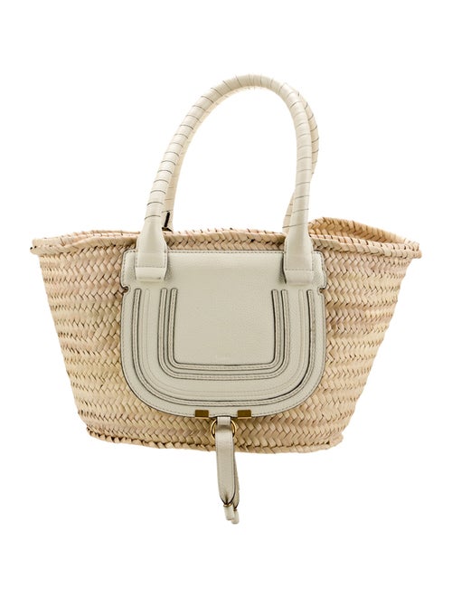 Chloé Straw Marcie Shoulder Bag Medium