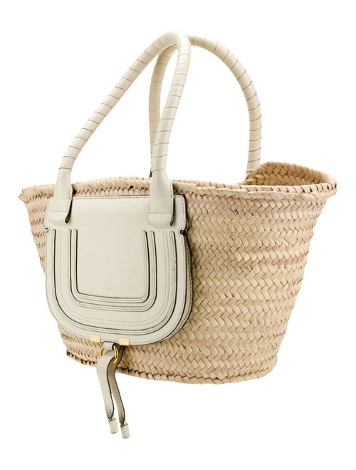 Chloé Straw Marcie Shoulder Bag Medium